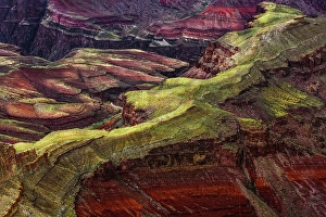 Red Rock Prints: Rugged pattern cut by Colorado River, Grand Canyon National Park, Arizona