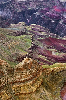 Red Rock Prints: Rugged pattern cut by Colorado River, Grand Canyon National Park, Arizona