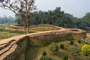Rajshahi Division Prints: Ruins of Mahasthangarh, one of the earliest urban archaeological sites in Bangladesh