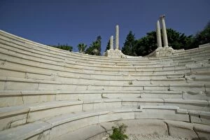 Ruins of a Roman amphitheater in Alexandria, Egypt