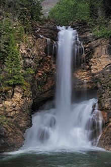 Images Dated 26th September 2024: Running Eagle Falls in Glacier National Park, Montana, USA. (Editorial Use Only)