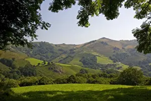 Basque Prints: Rural farmland and rolling hills in the Baztan Valley of the Navarre region of northern