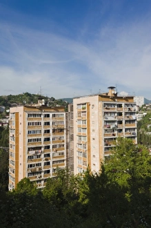 Images Dated 28th May 2011: Russia, Black Sea Coast, Sochi, elevated city view from Vinogradnaya Street, late
