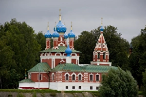Water Way Prints: Russia, Golden Ring city of Uglich on the banks of the Volga. Church of St. Dmitry