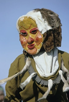 Kamchatka Prints: Russia, Kamchatka, Ossora Village, Bering Sea, Koryak Dancers