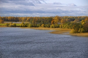 Water Way Prints: Russia, Karelia, Lake Onega shoreline, RESTRICTED: Not available for use by any River