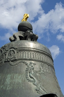 Bell Prints: Russia, Moscow, The Kremlin. 200 ton Czar Bell, c. 1735. The bell cracked in