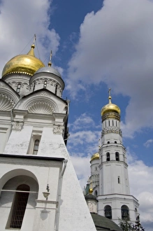 Images Dated 23rd August 2008: Russia, Moscow, The Kremlin. The Assumption Belfry, 16th century & Ivan the Great