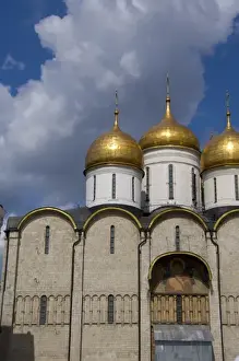 Images Dated 23rd August 2008: Russia, Moscow, The Kremlin. Cathedral of the Assumption (aka Uspensky sobor) founded in 1326