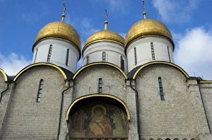 Images Dated 13th October 2008: Russia, Moscow, Kremlin, Cathedral of the Dormition, RESTRICTED: Not available for