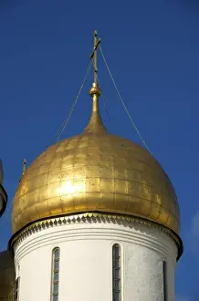 Images Dated 13th October 2008: Russia, Moscow, Kremlin, gold dome of the Cathedral of the Dormition, RESTRICTED