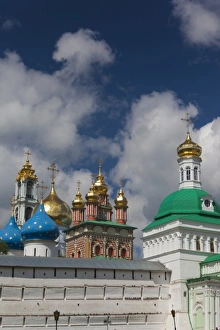 Convent Prints: Russia, Moscow Oblast, Golden Ring, Sergiev Posad, Trinity Monastery of Saint Sergius