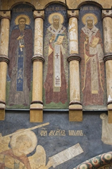 Kremlin Prints: Russia, Moscow Oblast, Moscow, Kremlin, detail of the Church of the Deposition of