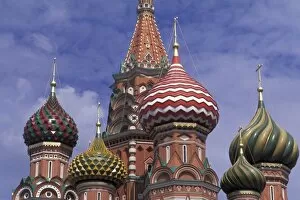 Russia, Moscow, Red Square. famous onions of St. Basils cathedral