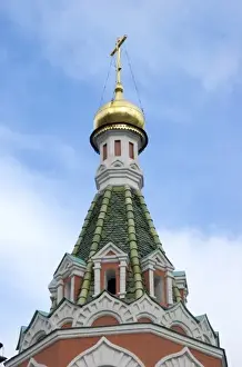 Images Dated 13th October 2008: Russia, Moscow, Red Square, Kazan Cathedral steeple, RESTRICTED: Not available for