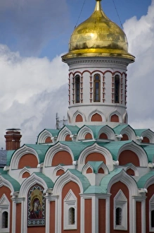 Russia, Moscow, Red Square. Our Lady of Kazan Cathedral. The only church on Red Square