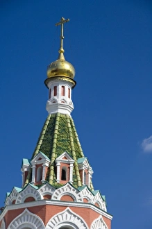 Russia, Moscow, Red Square. Our Lady of Kazan Cathedral. The only church on Red Square