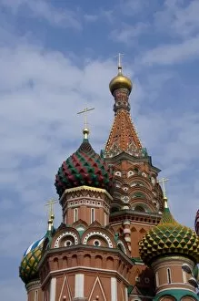 Images Dated 24th August 2008: Russia, Moscow, Red Square. St. Basils Cathedral (aka Pokrovsky Sobor or Cathedral