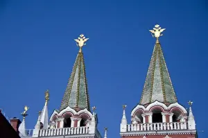 Images Dated 23rd August 2008: Russia, Moscow, Red Square. Voskresenskie Gate (aka Resurrection Gate)
