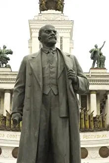 Russia. Moscow. VDNKh, the All-Russia Exhibition Center. Statue of Lenin