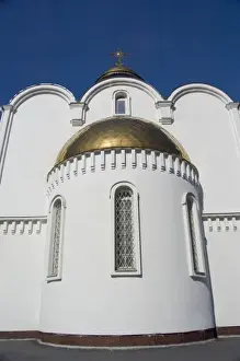 Russia, Murmansk. Largest city north of the Arctic Circle. Russian Orthodox Cathedral of St