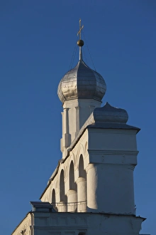 Images Dated 6th June 2011: Russia, Novgorod Oblast, Veliky Novgorod, Novgorod Kremlin, Saint Sofia Cathedral bellfry