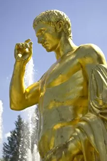 Images Dated 23rd July 2007: Russia. Petrodvorets. Peterhof Palace. Peter the Greats Summer Palace. Golden