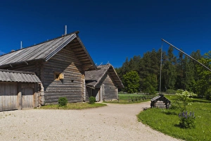 Images Dated 5th June 2011: Russia, Pskovskaya Oblast, Pushkinskie Gory, wooden archtecture museum