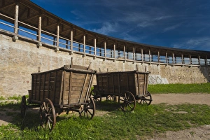 Images Dated 5th June 2011: Russia, Pskovskaya Oblast, Stary Izborsk, ruins of the oldest stone fortress in Russia