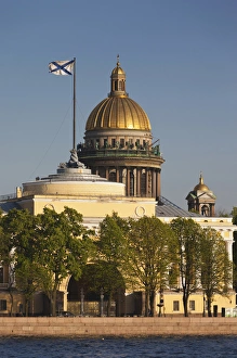 Russia, Saint Petersburg, Center, Saint Isaac Cathedral, from the Neva River