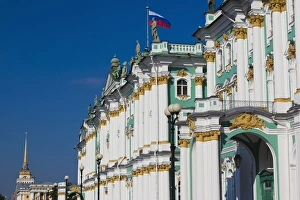 Images Dated 1st June 2011: Russia, Saint Petersburg, Center, Dvotsovaya Square, Winter Palace and Hermitage Museum