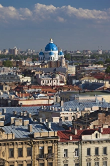 Russia, Saint Petersburg, Center, elevated city view from St. Isaac Cathedral
