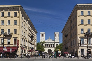 Images Dated 31st May 2011: Russia, Saint Petersburg, Center, Nevsky Prospekt buildings