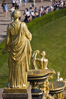 Images Dated 1st June 2011: Russia, Saint Petersburg, Peterhof, Grand Cascade fountains