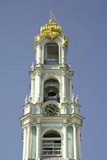 Images Dated 18th July 2007: Russia. Sergiev Posad. Trinity Cathedral. Bell tower