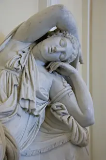 Images Dated 2nd September 2008: Russia, St. Petersburg, The Hermitage (aka Winter Palace). Marble statue