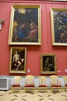 Images Dated 2nd September 2008: Russia, St. Petersburg, The Hermitage (aka Winter Palace). The Small Italian Skylight Hall