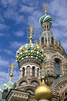 Russia, St. Petersburg, Nevsky Prospekt, The Cathedral of the Resurrection (aka Our