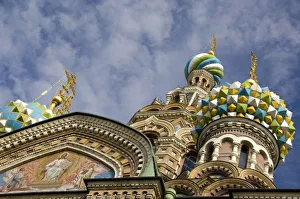 Russia, St. Petersburg, Nevsky Prospekt, The Cathedral of the Resurrection (aka Our