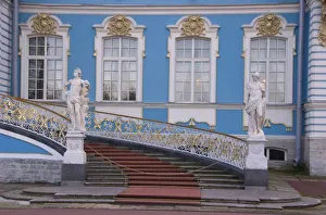 Stair Case Prints: Russia, St. Petersburg, Pushkin, Catherines Palace, North side exterior, RESTRICTED