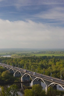 Images Dated 18th May 2011: Russia, Vladimir Oblast, Golden Ring, Vladimir, bridge over the Klyazma River