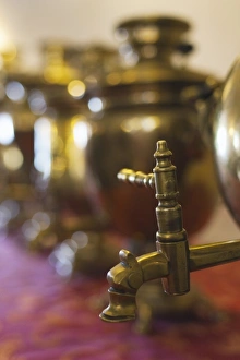 Russia, Vladimir Oblast, Golden Ring, Suzdal, samovar, tea kettle, collection
