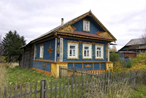 Vologda Prints: Russia, Vologda, Goritzy, local home, RESTRICTED: Not available for use by any River