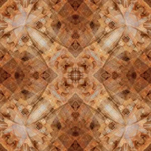 Montage Prints: Rusted metal abstract