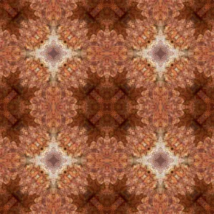 Kaleidoscope Prints: Rusted metal kaleidoscope abstract