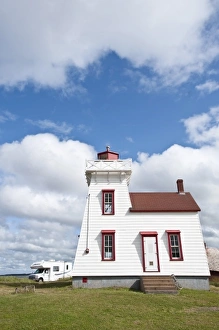 Images Dated 25th July 2009: Rustico Harbour, Prince Edward Island. Lighthouse North Rustico Harbour
