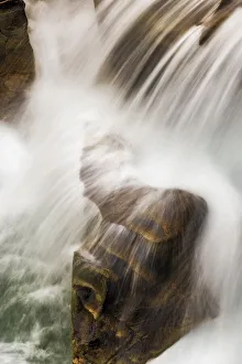 Images Dated 16th September 2021: Sacred Dancing Cascade in McDonald Creek in Glacier National Park, Montana, USA