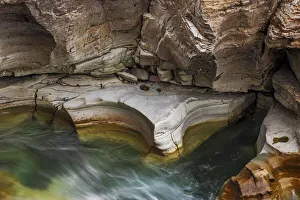 Images Dated 16th September 2021: Sacred Dancing Cascade in McDonald Creek in Glacier National Park, Montana, USA