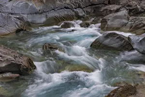 Images Dated 16th September 2021: Sacred Dancing Cascade in McDonald Creek in Glacier National Park, Montana, USA