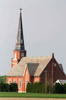 Sacred Heart Prints: Sacred Heart Catholic church in New Bavaria, Ohio. sacred heart catholic church